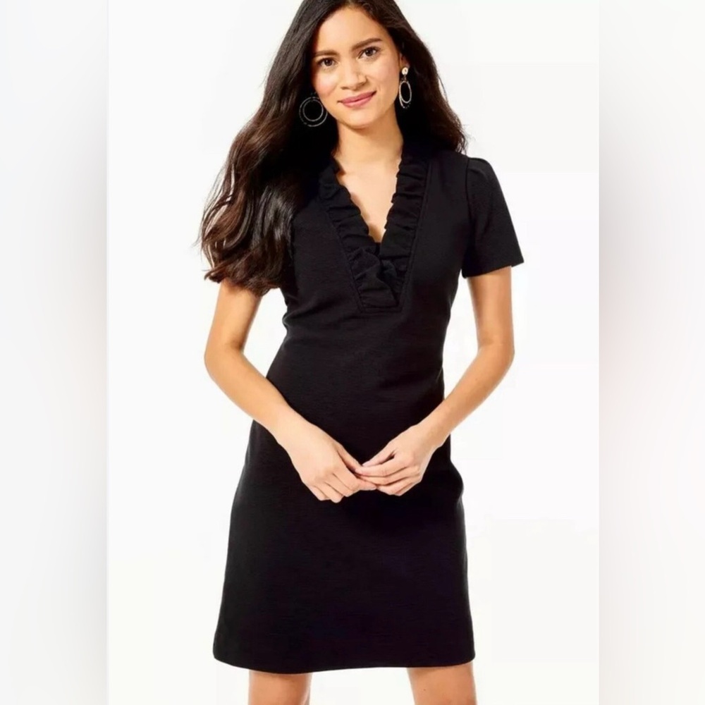 Lilly Pulitzer Black Tisbury Shift Dress Onyx